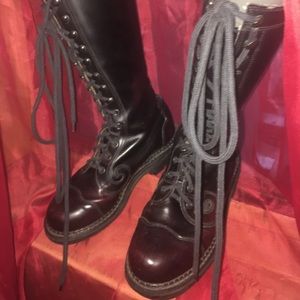 Discontinued John Fluevog combat boots